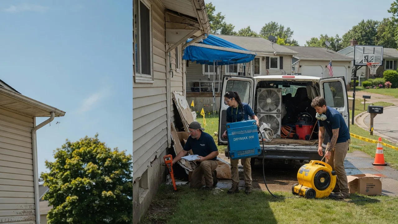 Ceiling Leak Cleanup in Ambia, IN near me